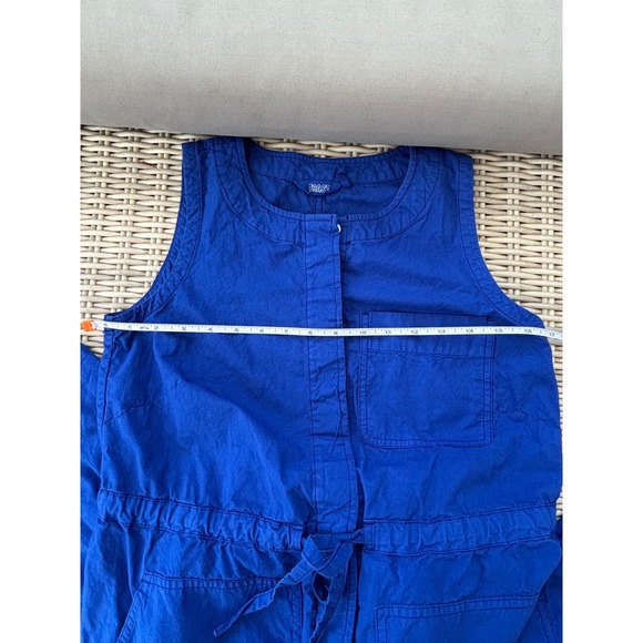 Toast Linen blend Sleeveless Utility Wide Leg Cropped Jumpsuit Size 6 boho - Picture 8 of 11